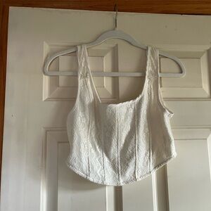 Pacsun White Corset Top